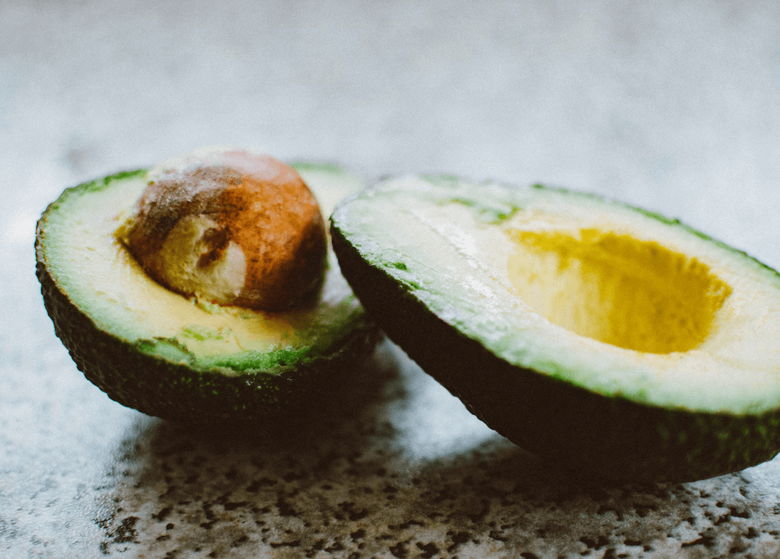 Two avocado halves, a delicious addition to any meal
