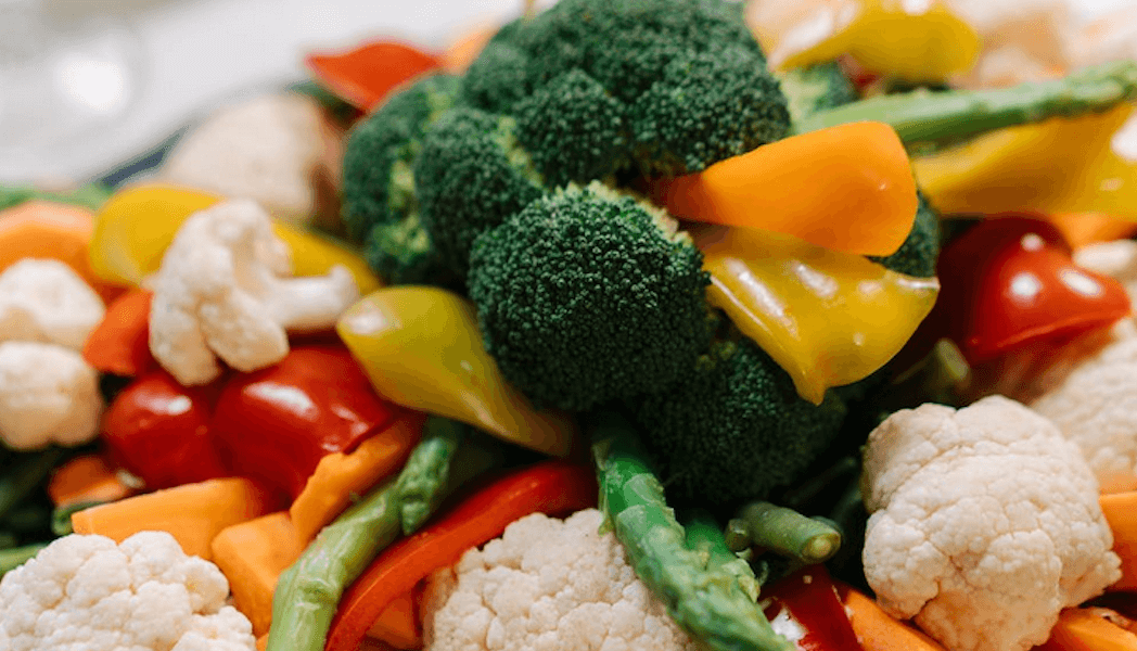 A colorful assortment of fresh vegetables