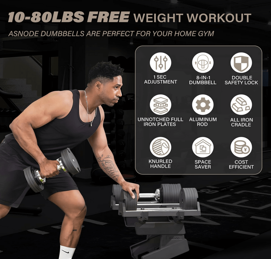 snoade ad80 adjustable dumbbells