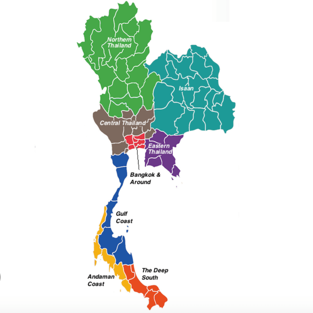Map of Thailand